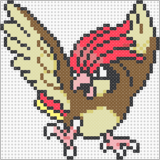 Pidgeotto (GSC Revamp) - tan,yellow,character,pidgeotto,pokemon,revamp,nintendo,game boy,gaming,video games