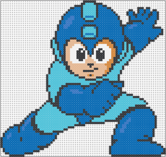 Mega Man (Rockman 1) - blue,light blue,character,mega man,capcom,video games,gaming,retro,nintendo,nes