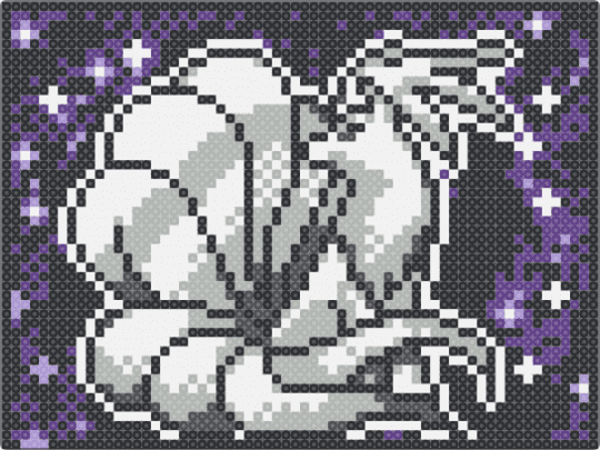 Ace Ninetales - black,purple,beige,character,ninetales,pokemon,asexual,pride,pride month,video games,gaming
