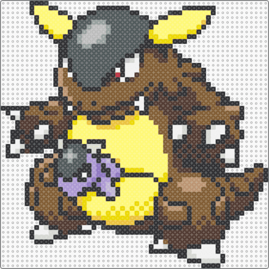 Kangaskhan (GSC Revamp) - pink,yellow,brown,tan,character,kangaskhan,pokemon,revamp,nintendo,game boy,video games,gaming