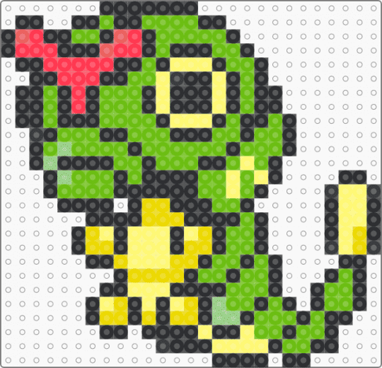 Caterpie (GSC Revamp) - black,green,yellow,character,pokemon,caterpie,revamp,game boy,nintendo,video games,gaming