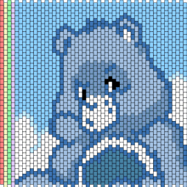 grumpy bear - grumpy bear,care bears,tv show,teddy,character,nostalgia,blue