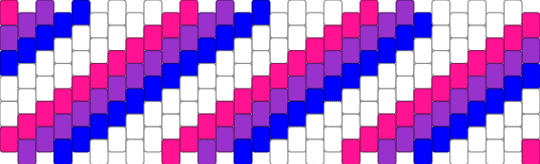 Bi Pride Flag Multistitch Cuff(Vertical Stripe Design) - pink,purple,pride,lgbtqia,lgbtq,bisexual,bi