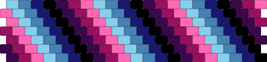 Aqua/pink/blue/purple cuff - purple,pink