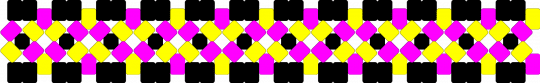 spamton cuff - pink, yellow