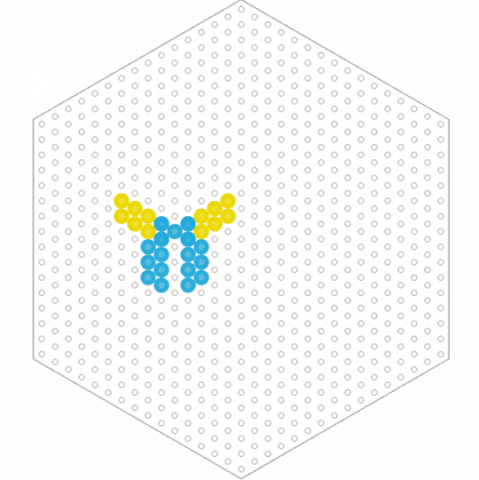 Feet for Piplup 3D - light blue, yellow