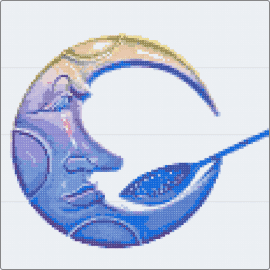Mitm3 - man in the moon,crescent,spoon,night,blue