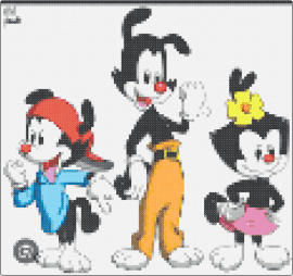 Animaniacs 2 - animaniacs,characters,warner bros,cartoon,tv show,classic,nostalgia,red,white,orange,blue