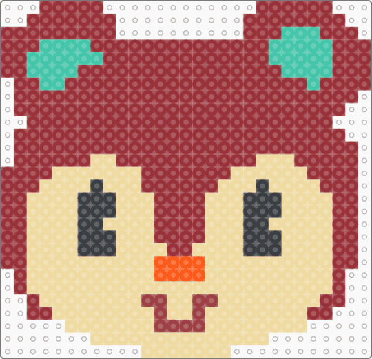 Poppy (Animal Crossing) - red,beige