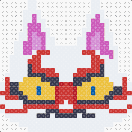Kabuki (Animal Crossing) - white,red,yellow,colorful