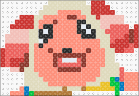 Dom (Animal Crossing) - red,beige,orange