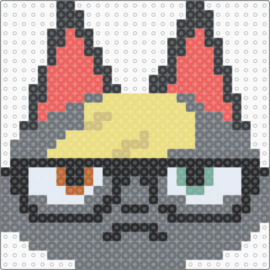 Raymond (Animal Crossing) - yellow,gray,red