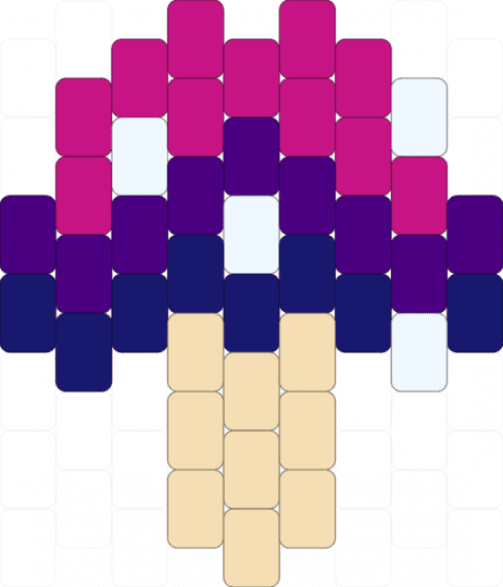 bisexual mushroom - purple