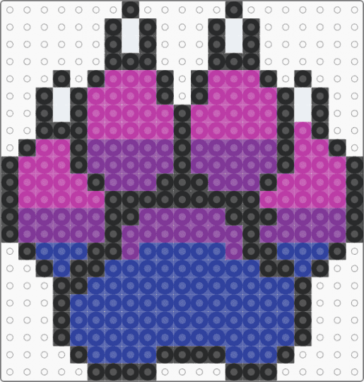 bisexual wolf paw - purple,pink