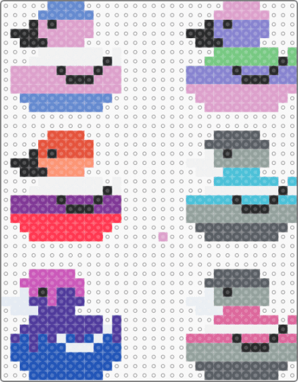 Demiboy,Demigirl,Bisexual,Lesbian,Tri-gender,Transgender - blue,pink,gray