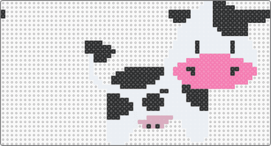 cute lil' cow - white,pink