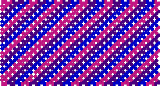 Bisexual X-base cuff - pink,purple