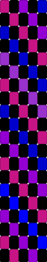 Bisexual ladder stitch cuff! - pink,purple
