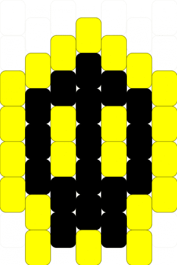 Smol murder drones charm - yellow,black,murder drones,md,glitch,skull,drones,murder,indie show,emo