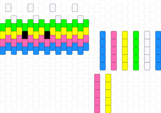 remixed octopus for mah friendo :3 - light blue,pink,yellow