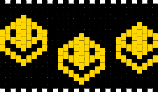 smiley face cuff :0 - black,yellow