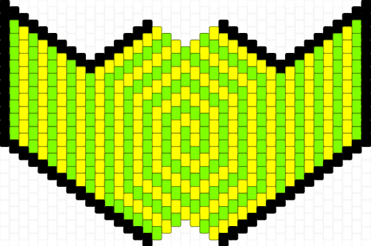 le mask im makin remixed from anarchy's og pattern :3 - yellow,green