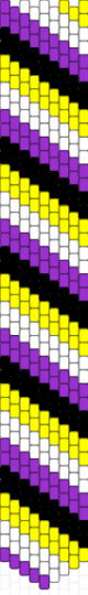 Nonbinary tie - yellow,purple,nonbinary,tie
