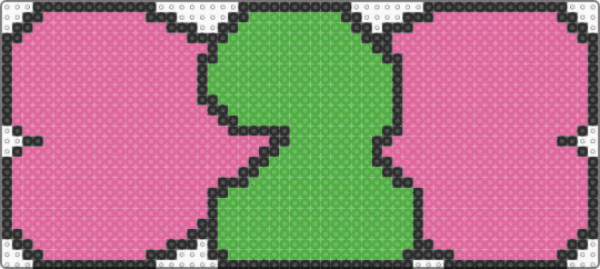 Fun lil bow - green,pink,tpot,two,bow,bowtie,object show,the power of two
