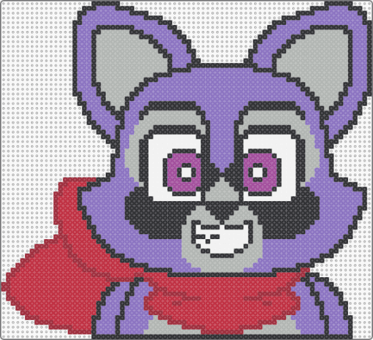 Rambley the Raccoon - Indigo Park - blue,red