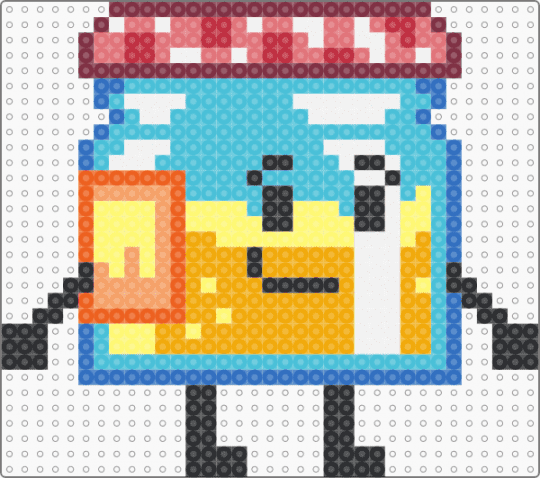 Jammy - Battle For Dream Island Elsewhere - orange,light blue