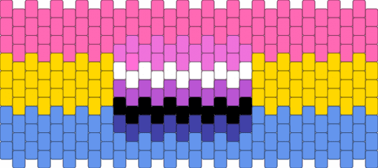 Pan and gender-fluid cuff!!!!!! - pink,light blue,pride,pansexual,genderfluid,homo,multistitch
