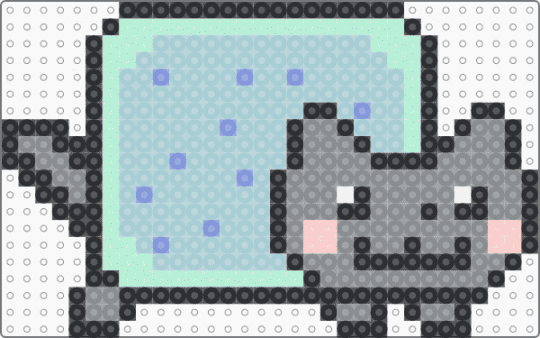 Mystical Blueberry - light blue,blueberry,cat,nyan,nyan cat,poptart,poptart cat,large,big