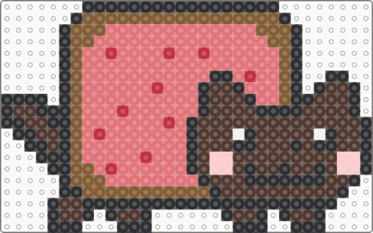 Choco-Licious Strawberry - brown,red,cat,nyan,chocolate,strawberry,cute,poptart,kitty,kitten