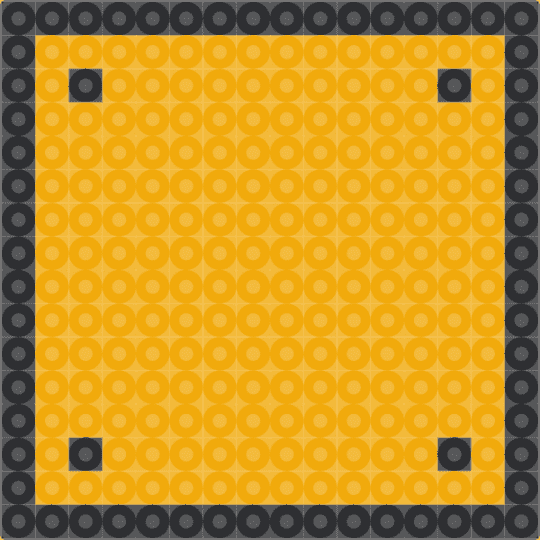 Perler: Super Mario Bros. 3 - Empty Block (Page 2) - orange,mario3