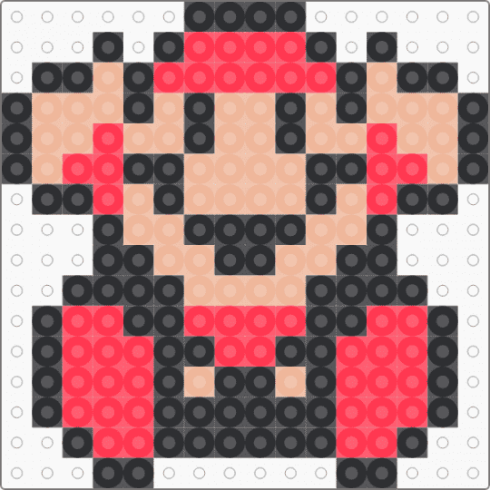 Perler: Super Mario Bros. 3 - Mario's Death (Page 4) - red,beige