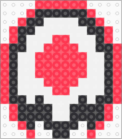 Perler: Super Mario Bros. 3 - Lava Bubble (Page 4) - red,white,mario3