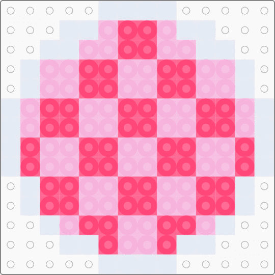 checkerboard coaster - pink, red