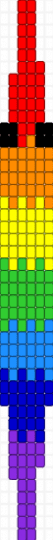 big wormyy (FIRST PROJECT HERE!!!!! - red,yellow,green,purple