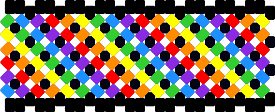 rainbow x cuff hut bigger - black,orange,green,purple,colorful,cotdboldcolors,rainbow