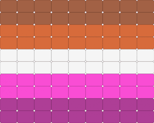 lesbian flag ^_^ - pink,lgbtq,pride,lorlii,kandi,lesbian