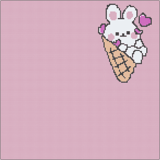 ice cream bunny - pink