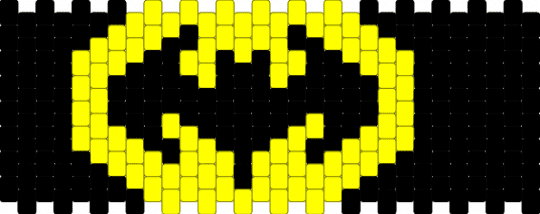 Batman Cuff - yellow,black,batman