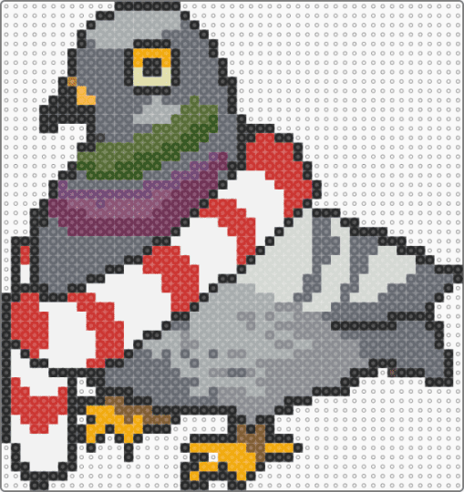 Ridge boy - pigeon,scarf,bird,animal,gray,red