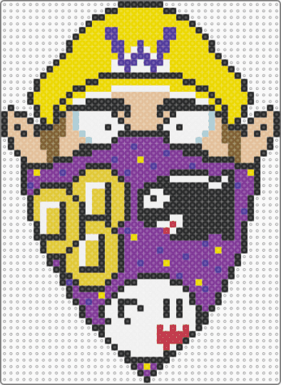 Gangsta Wario - yellow,beige,pink