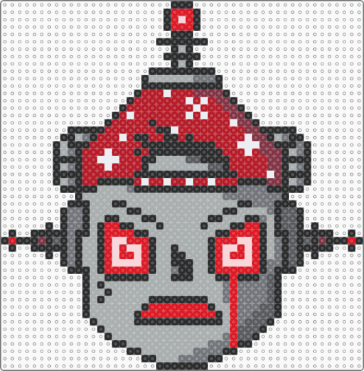 Rage Volpetron - gray, ray, ray volpe, red, robot, volpe