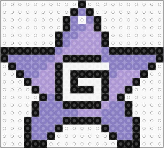Mage tag mewgenics perler bead - pink