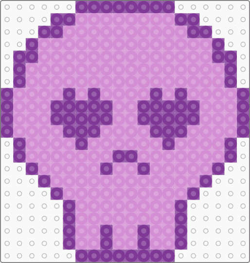 purple skull 💀💜 - gothic, pastel goth, pink, skull