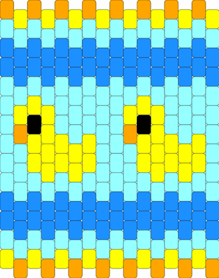 duck bag panel x2 - light blue