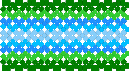 ducky pond x-base (`1/3) - green,light blue