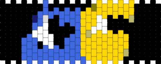 ENA Multistitch - black,blue,yellow,video game